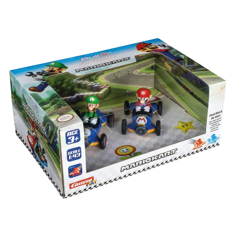 carrera-go-mario-kart-mach8-twinpack-pullback-auto-1-43 image 1