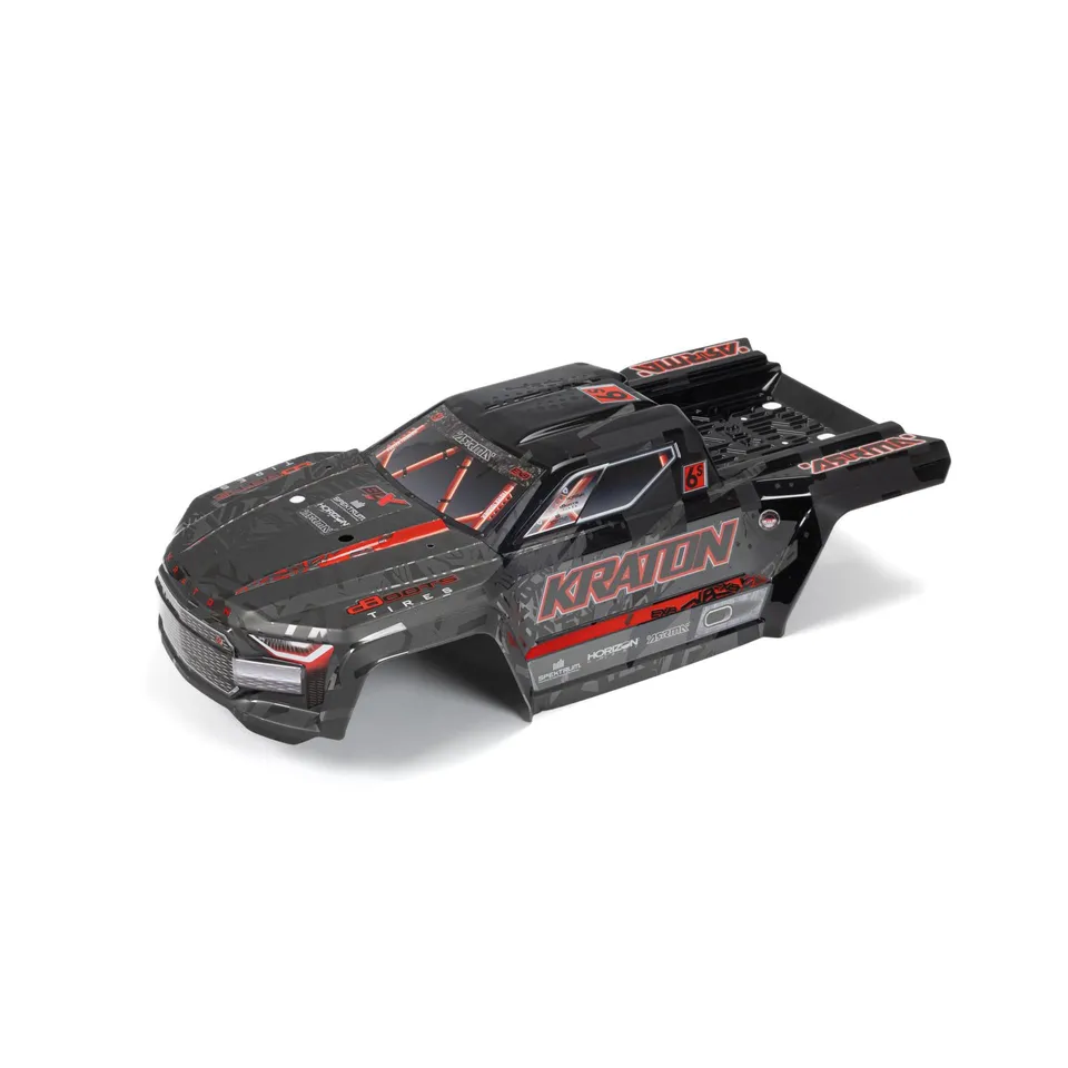 arrma-kraton-6s-exb-karosserie-schwarz-rot-ara406169 image 1