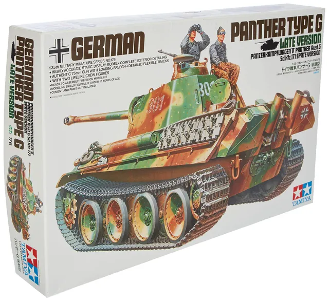 tamiya-panther-g-sp-t-sdkfz-171-1-35-modellbausatz-unlackiert image 1
