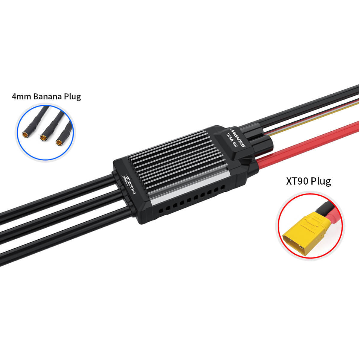 ztw-mantis-g2-125a-esc-3-8s-flugzeug-regler-sbec image 8