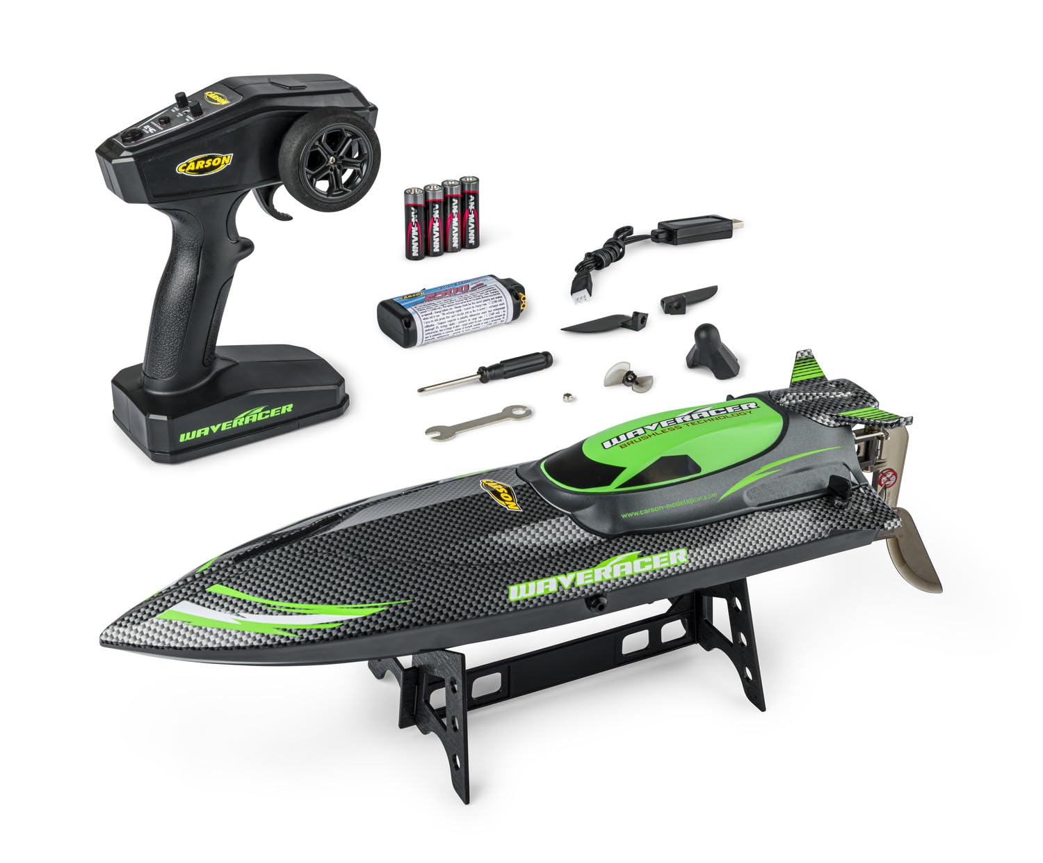 carson-waveracer-brushless-rc-boot-rtr-2-4ghz-30-km-h image 1