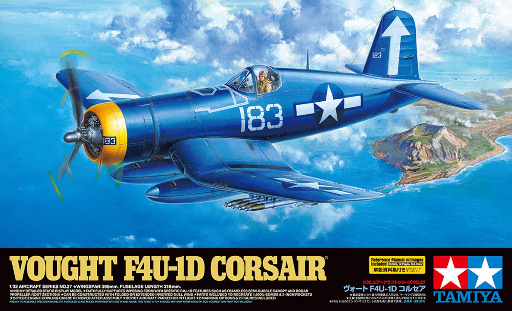 tamiya-f4u-1d-corsair-modellbausatz-1-32-60327-flugzeug image 7