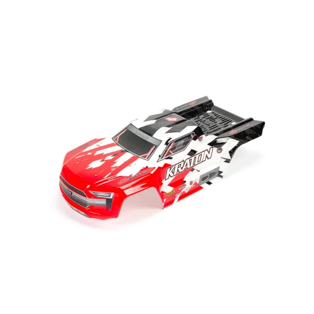 arrma-kraton-4x4-blx-karosserie-rot-lackiert-mit-decals image 1