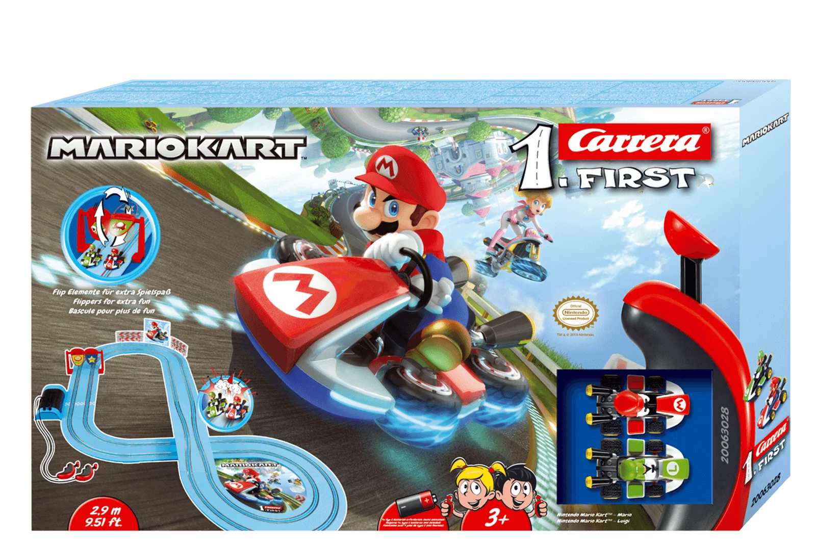carrera-first-mario-kart-mario-vs-luigi-rennbahn-set image 1