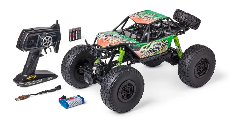 carson-dirt-crawler-500404289-rc-auto-1-8-4x4-rtr-gr-n image 1