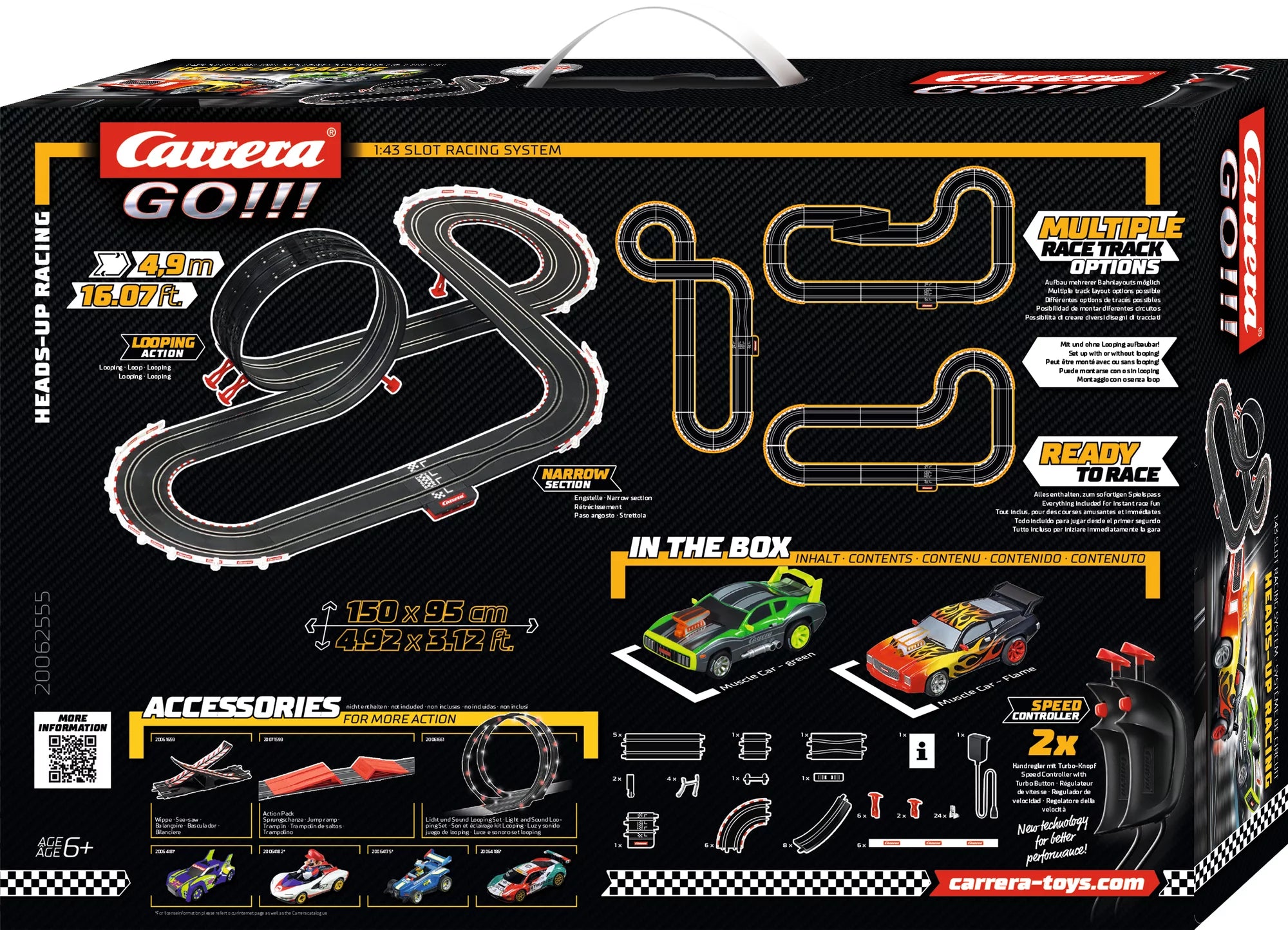 carrera-digital-132-heads-up-racing-slotcar-set-go-4-9m-looping image 2