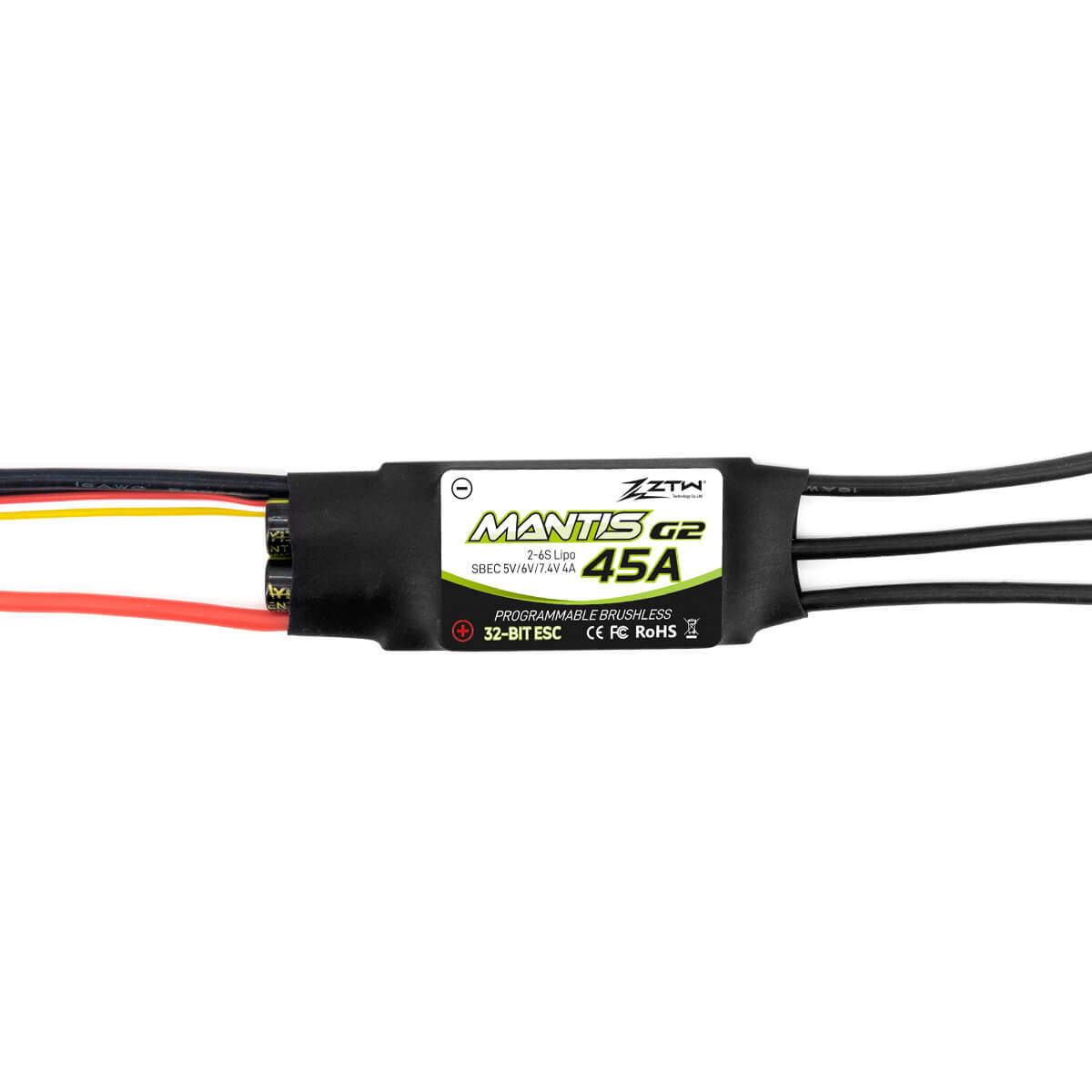 ztw-mantis-g2-45a-regler-2-6s-sbec-ohne-stecker image 4