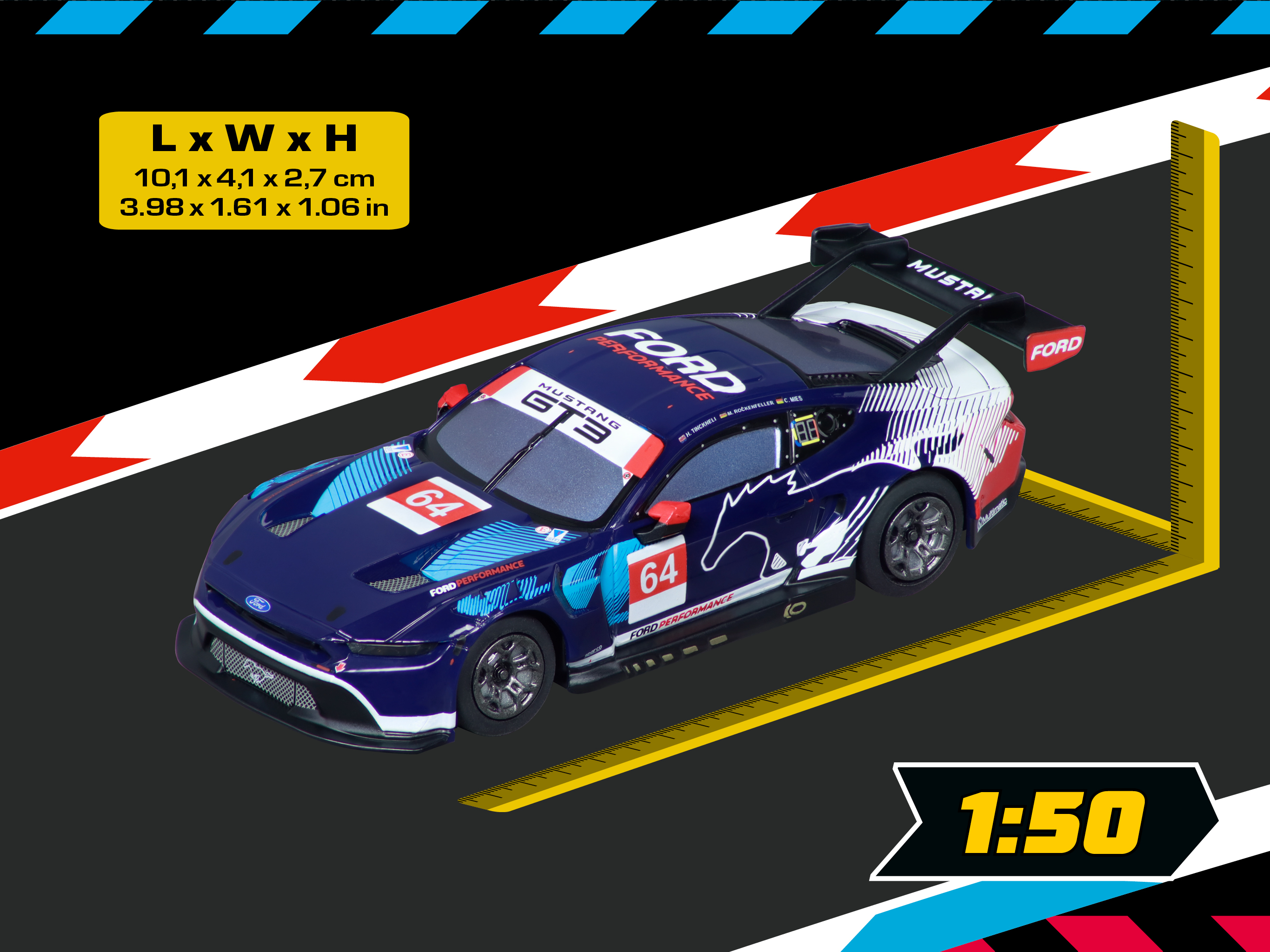 carrera-digital-132-ford-mustang-gt3-slotcar-no-64-2 image 8