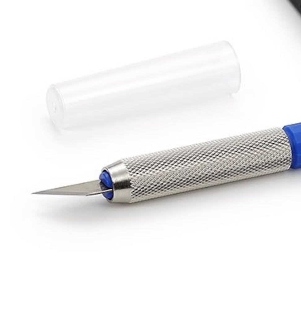 tamiya-69943-bastel-messer-blau-mit-25-klingen-cutter image 2