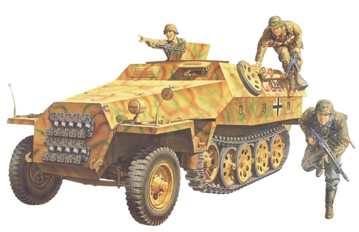 tamiya-sdkfz-251-1-ausf-d-hanomag-bausatz-1-35-camo image 1
