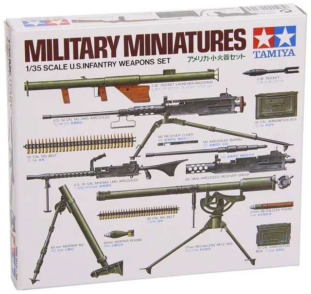 tamiya-us-infanterie-waffen-diorama-set-1-35-bausatz image 1