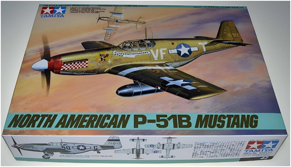 tamiya-61042-p-51b-mustang-flugzeugmodell-1-48-gr-n image 5