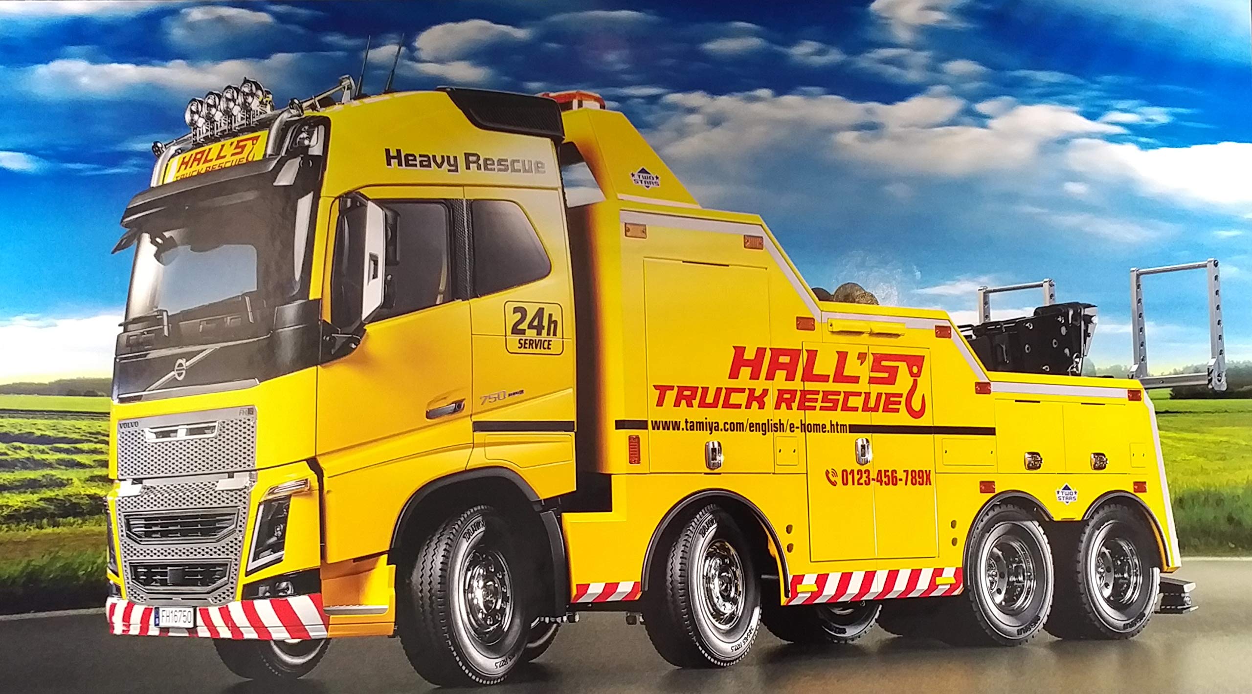 tamiya-r-c-models-56362-volvo-fh16-abschlepper-1-14-bausatz-gelb image 8