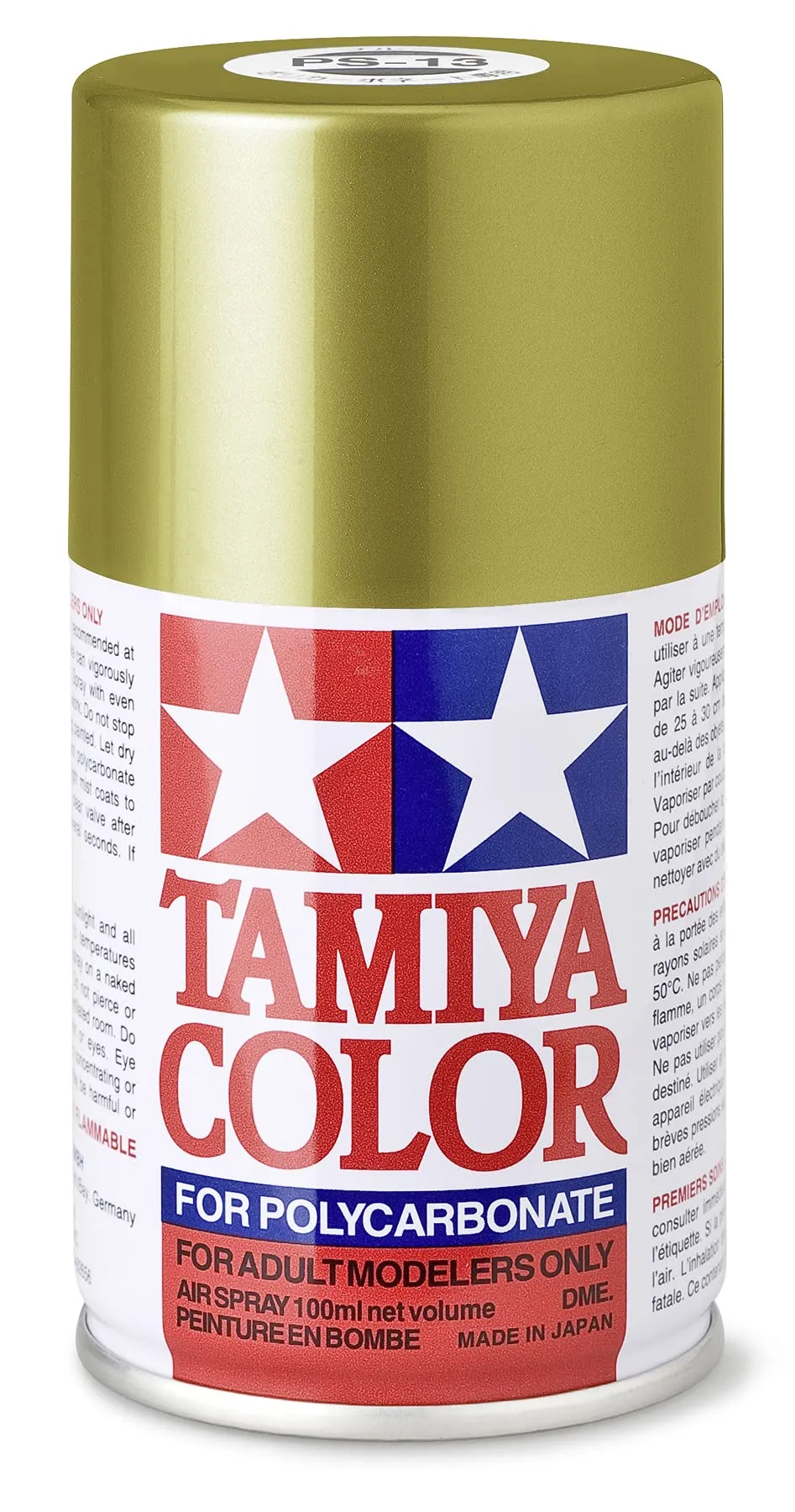 tamiya-tools-ps-13-gold-spr-hfarbe-polycarbonat-100ml image 1