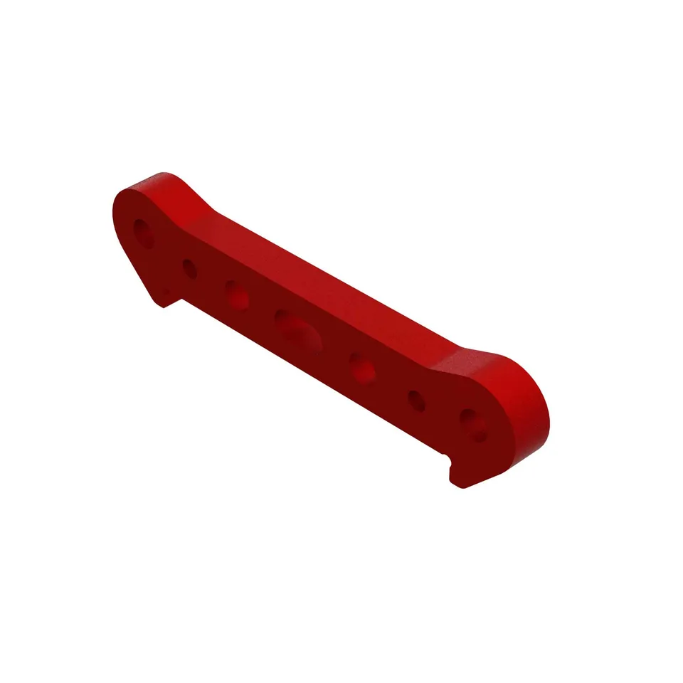 arrma-mini-alu-vorderachs-halterung-rot-ersatzteil image 1