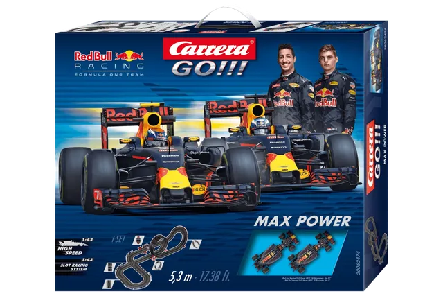 carrera-go-max-power-rennbahn-set-5-3-m-red-bull image 1