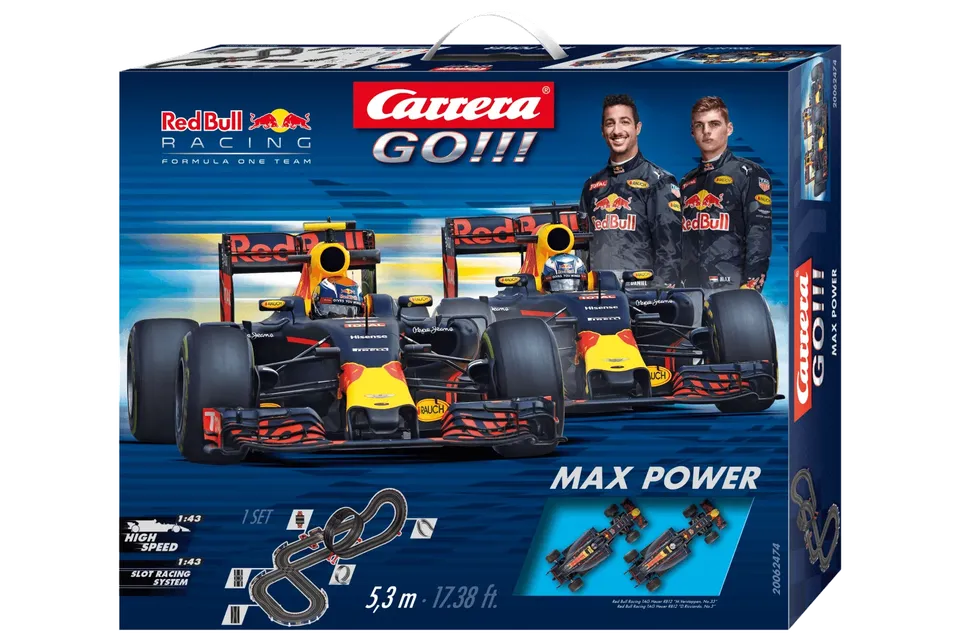 carrera-go-max-power-rennbahn-set-5-3-m-red-bull image 1