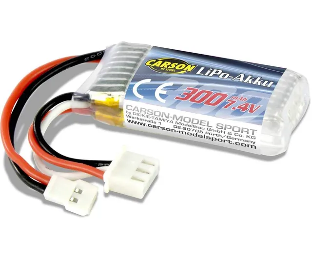 carson-500608169-lipo-akku-7-4v-300mah-ersatzakku image 1