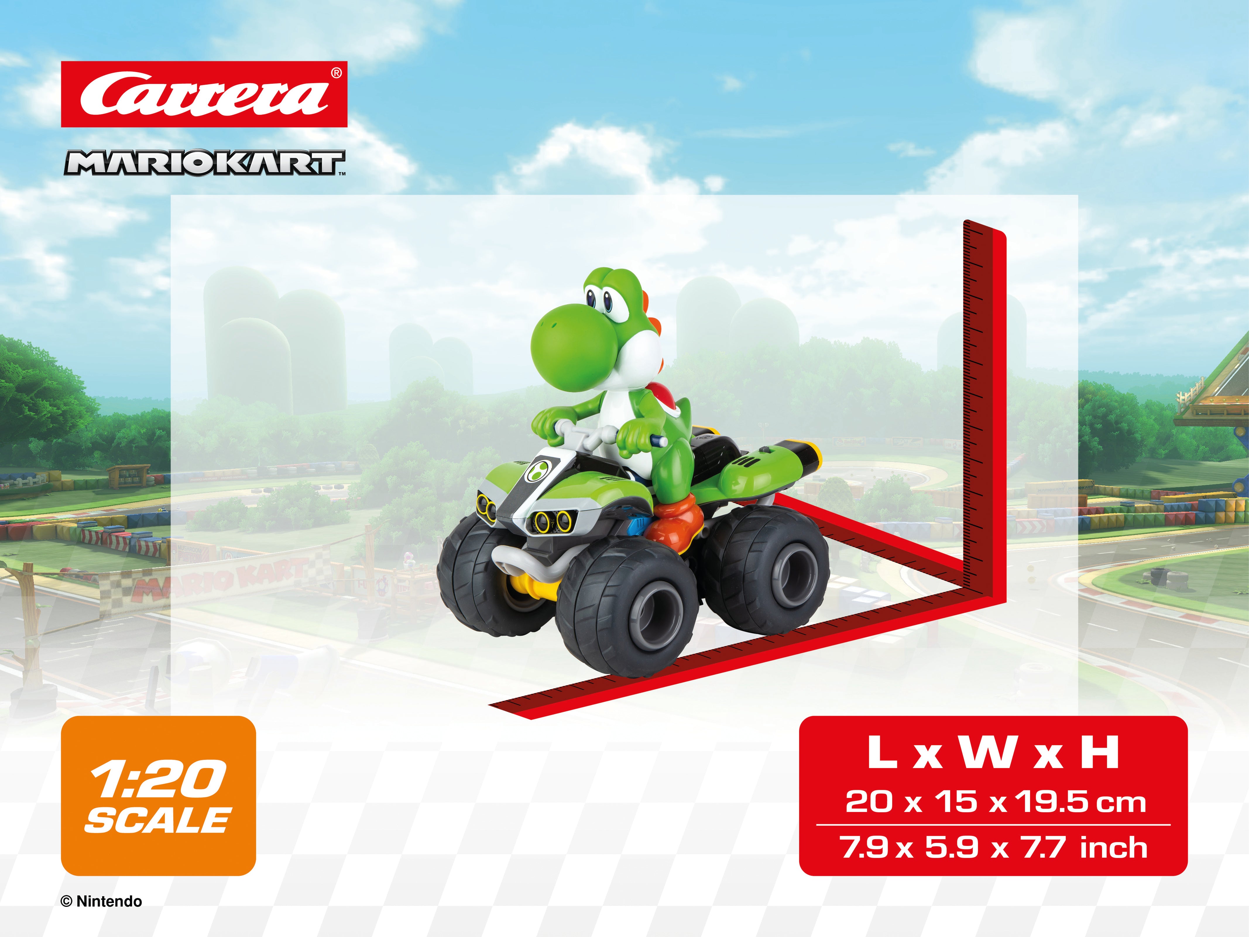 carrera-rc-mario-kart-yoshi-quad-2-4ghz-rc-auto-20cm image 6