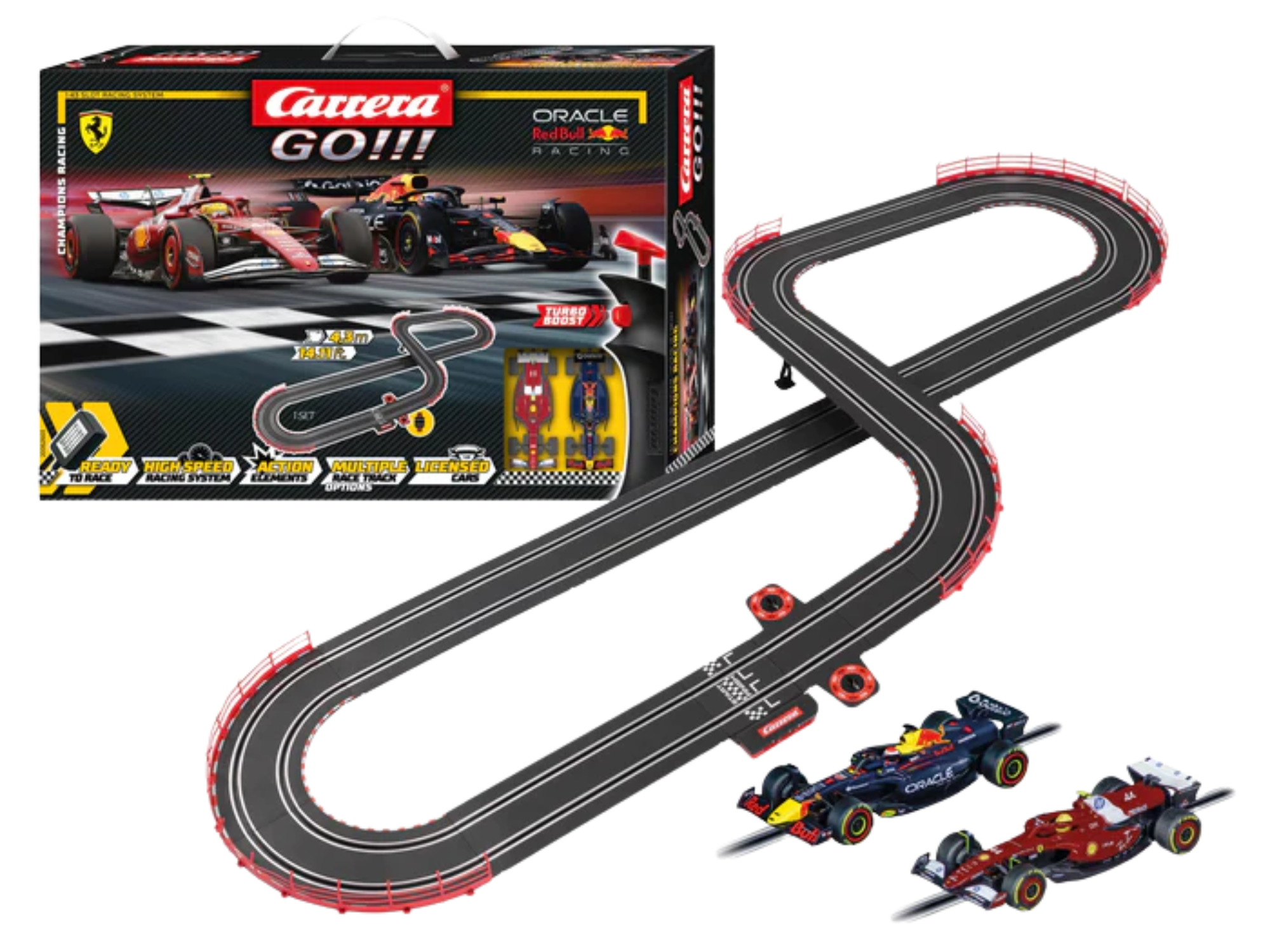 carrera-go-champion-s-racing-rennbahnset-rb21-ferrari-4-3-m image 1