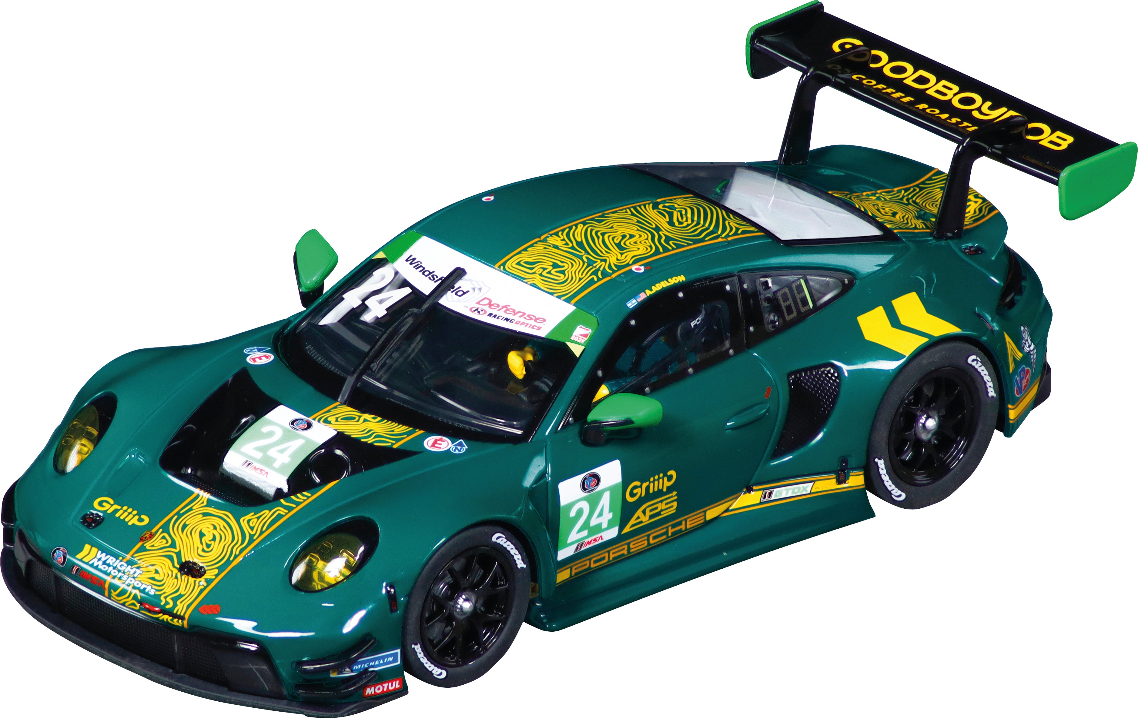 carrera-digital-132-porsche-911-gt3-r-slotcar-no-24-wright image 2