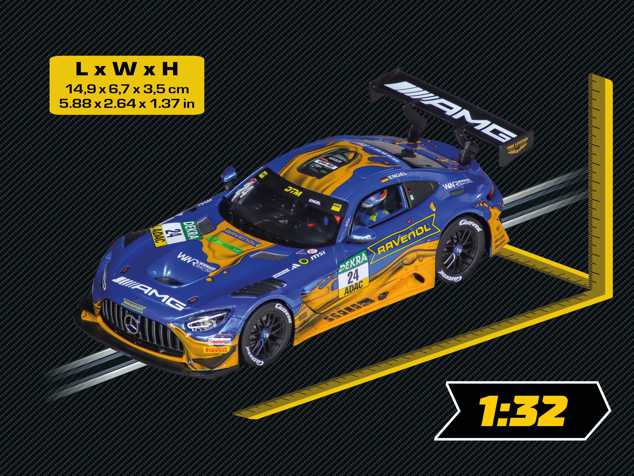 carrera-digital-132-mercedes-amg-gt3-winward-slotcar-no-24 image 3