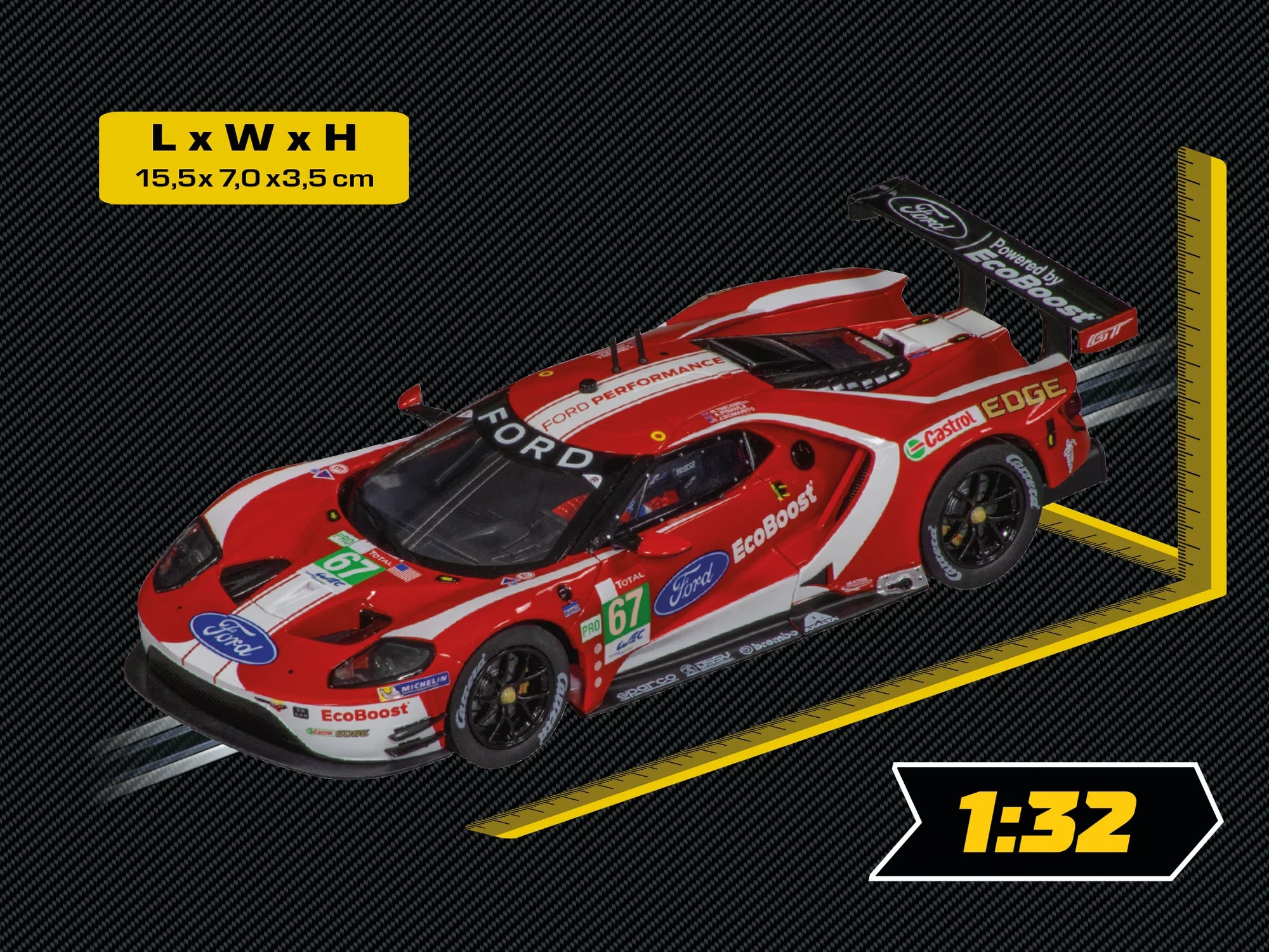 carrera-digital-132-ford-gt-race-car-slotcar-no-67-1-32 image 2