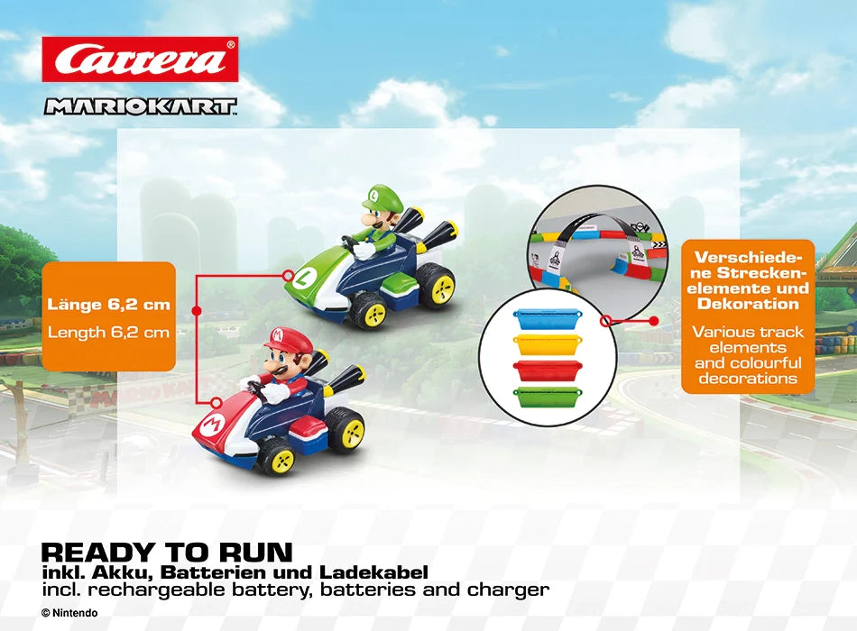 carrera-mario-kart-tabletop-racing-set-mario-luigi-rc-1-43 image 6