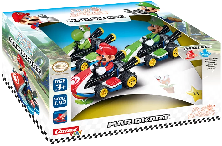 carrera-go-mario-kart-3er-pack-pull-speed-autos-1-43 image 1
