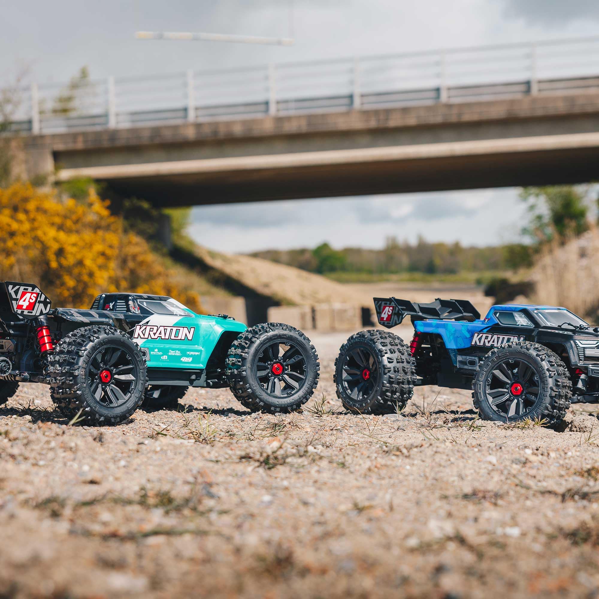 arrma-kraton-4s-blx-1-10-brushless-truck-rtr-schwarz-blau image 5