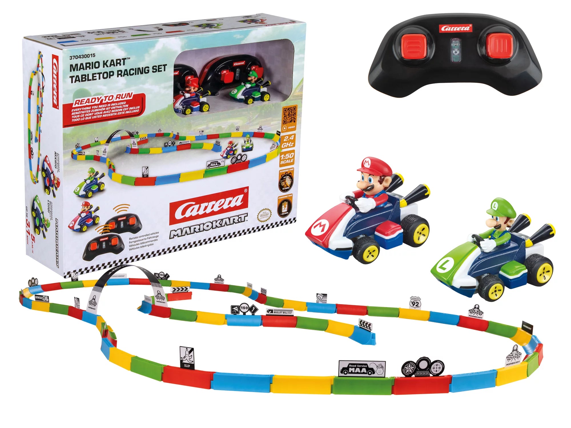carrera-mario-kart-tabletop-racing-set-mario-luigi-rc-1-43 image 1