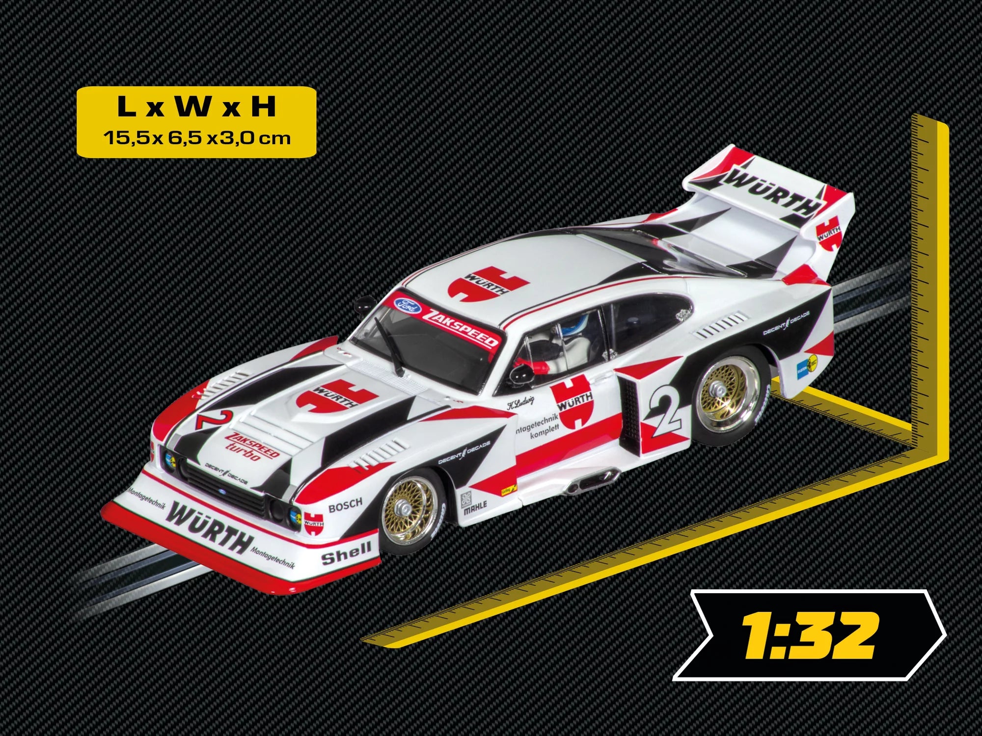 carrera-digital-132-ford-capri-zakspeed-turbo-no-2-slotcar image 2