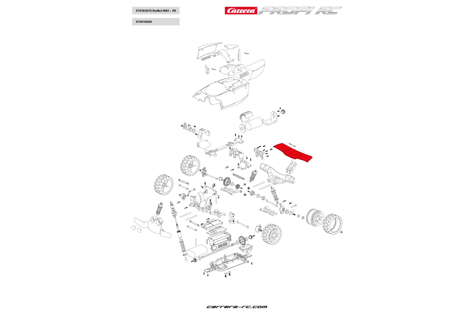 carrera-profi-rc-red-bull-nx2-183008-spoiler-ersatzteil image 2