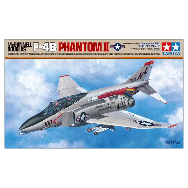 tamiya-61121-f-4b-phantom-ii-modellbausatz-1-48-unlackiert image 1