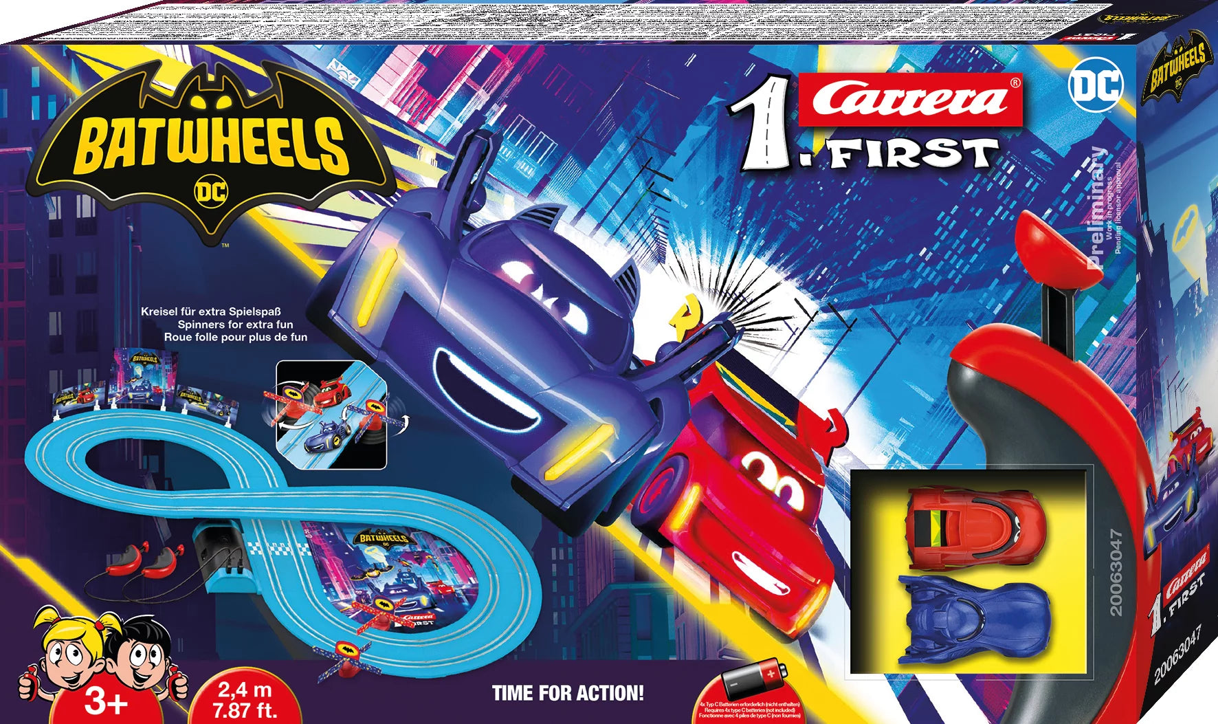 carrera-first-batwheels-time-for-action-rennbahn-2-4m image 1