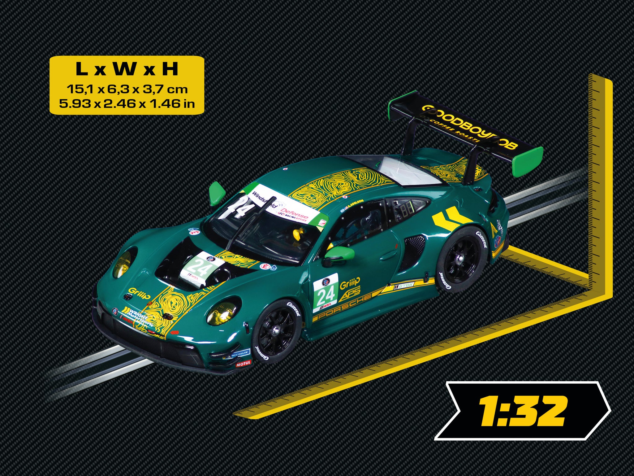 carrera-digital-132-porsche-911-gt3-r-slotcar-no-24-wright image 3