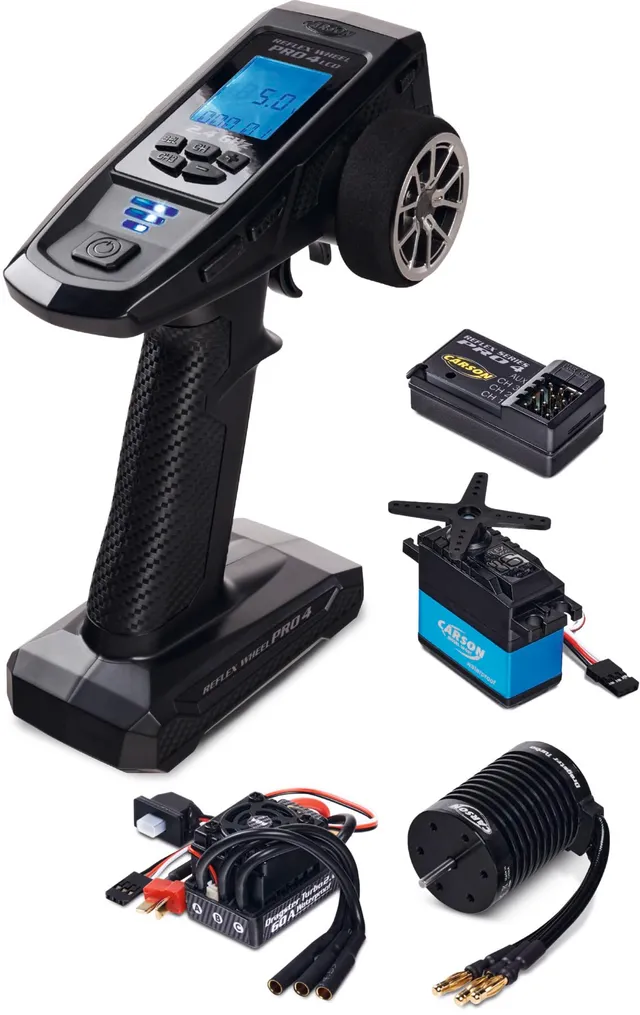 carson-fs-4k-reflex-wheel-pro-lcd-fernsteuerung-brushless-set image 1