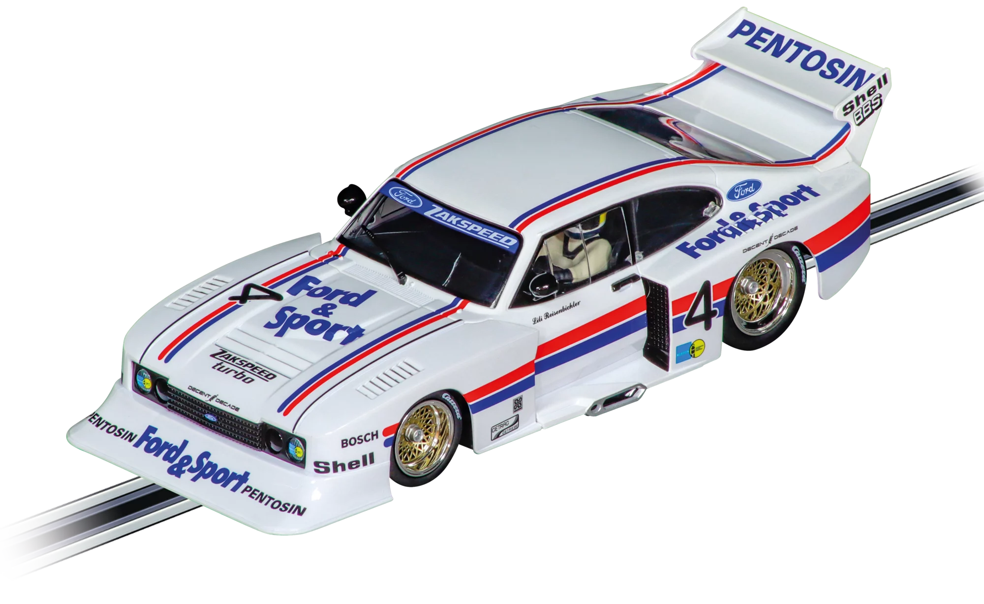 carrera-digital-132-ford-capri-zakspeed-slotcar-lili-reisenbichler-no-4 image 2