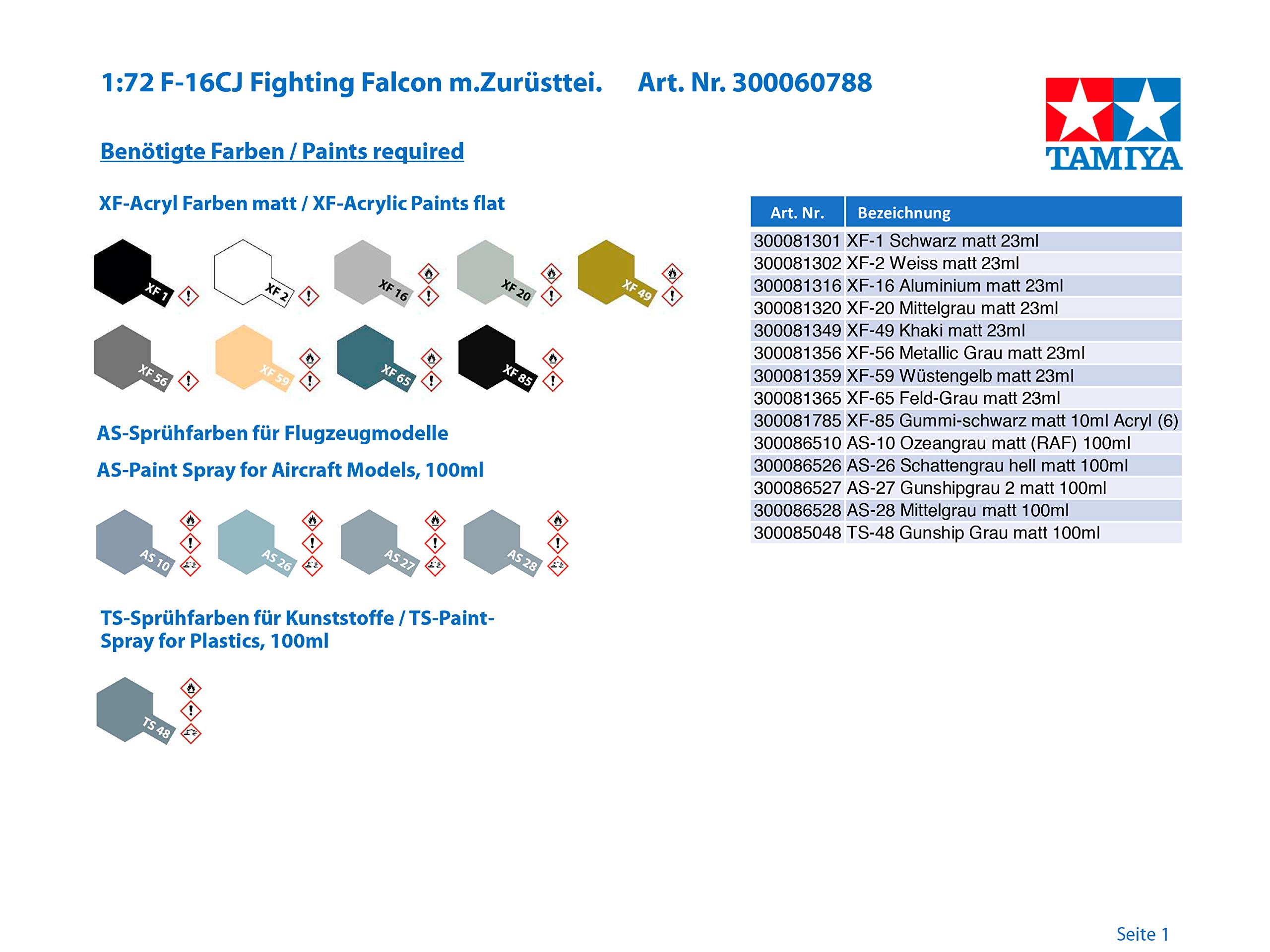 tamiya-f-16cj-fighting-falcon-1-72-flugzeug-bausatz image 2