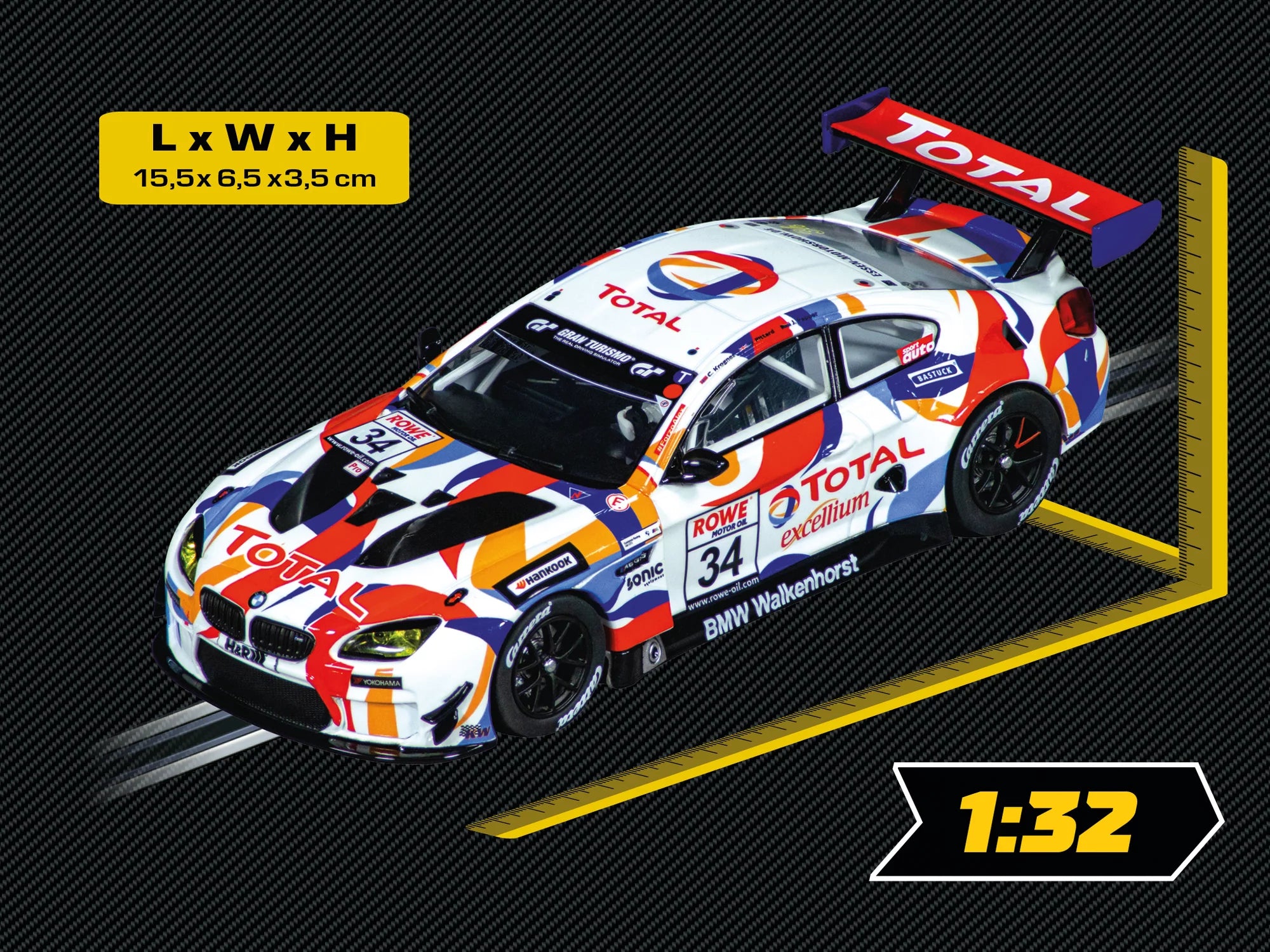 carrera-evolution-bmw-m6-gt3-slotcar-walkenhorst-no-34-1-32 image 6