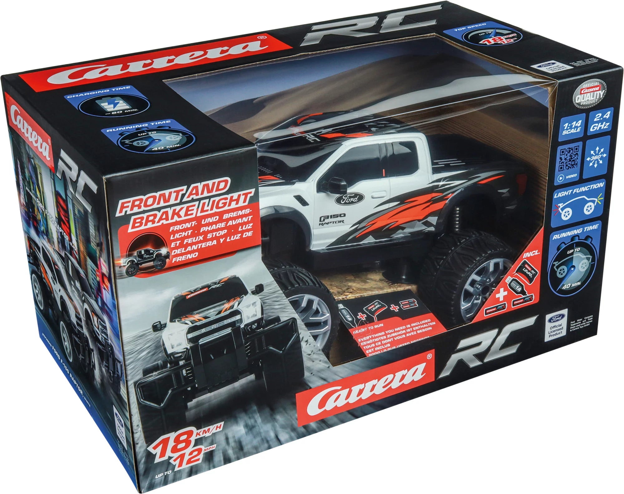 carrera-action-ford-f-150-raptor-rc-auto-2-4-ghz-wei-flammen image 6
