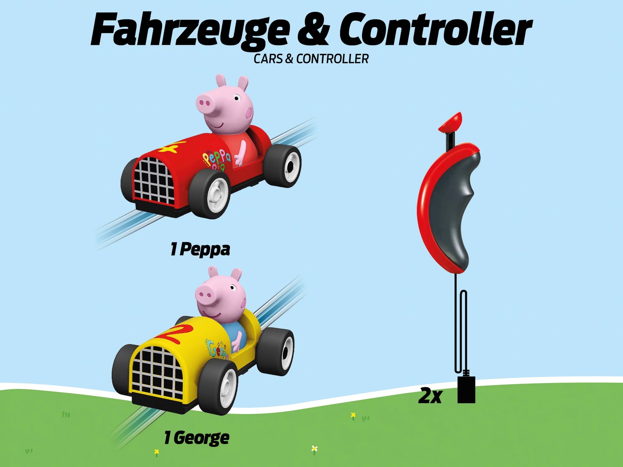 carrera-first-peppa-pig-soapbox-race-rennbahn-set-2-9-m image 7