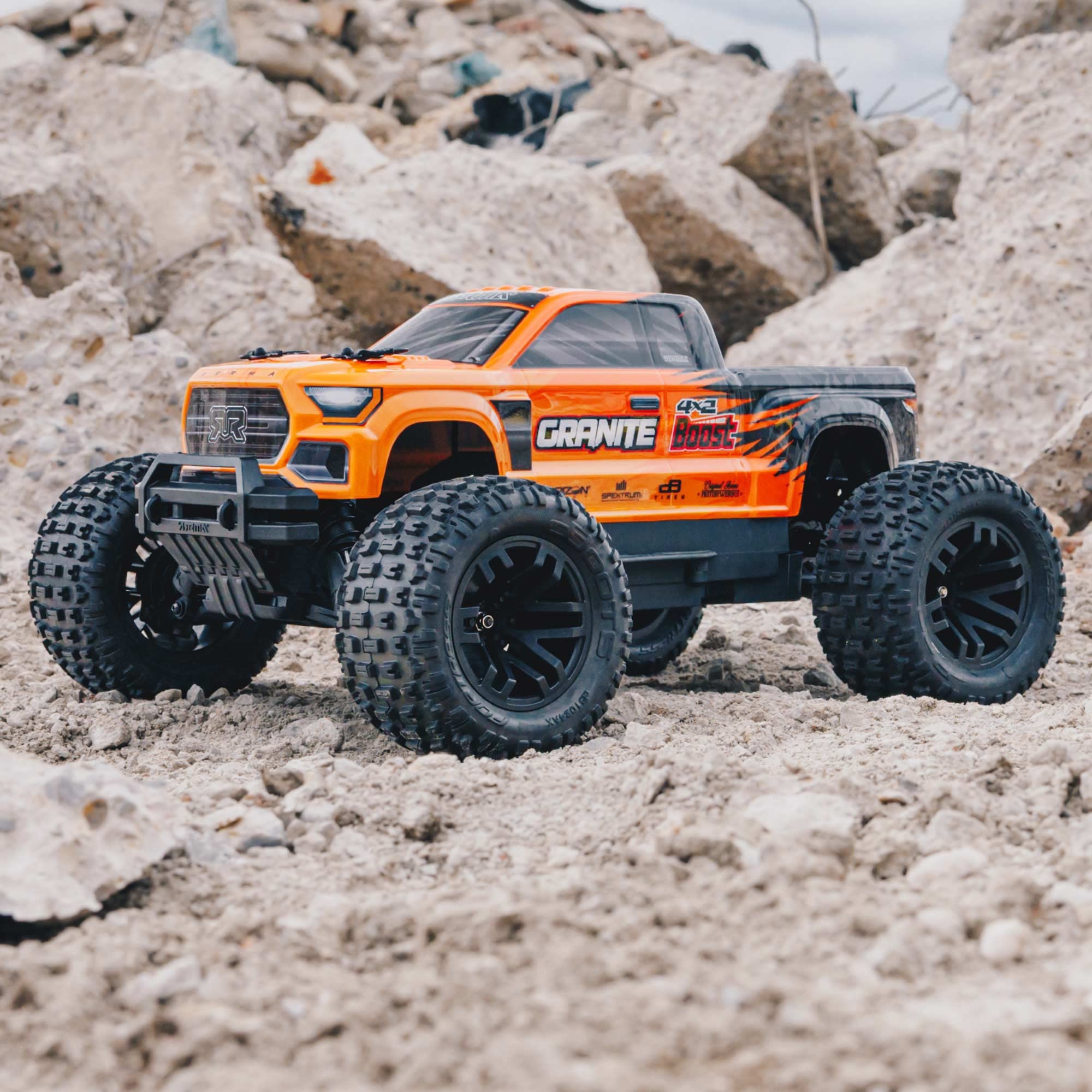 arrma-granite-4x2-boost-mega-550-monster-truck-rtr-orange image 6