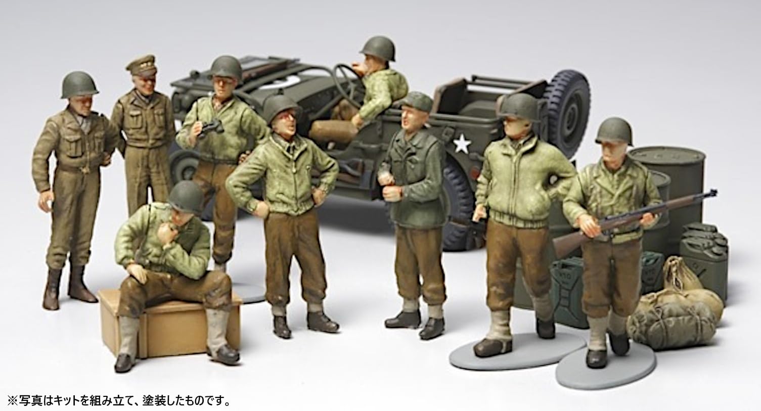 tamiya-32552-willys-jeep-wwii-modellbausatz-1-48-figuren image 2