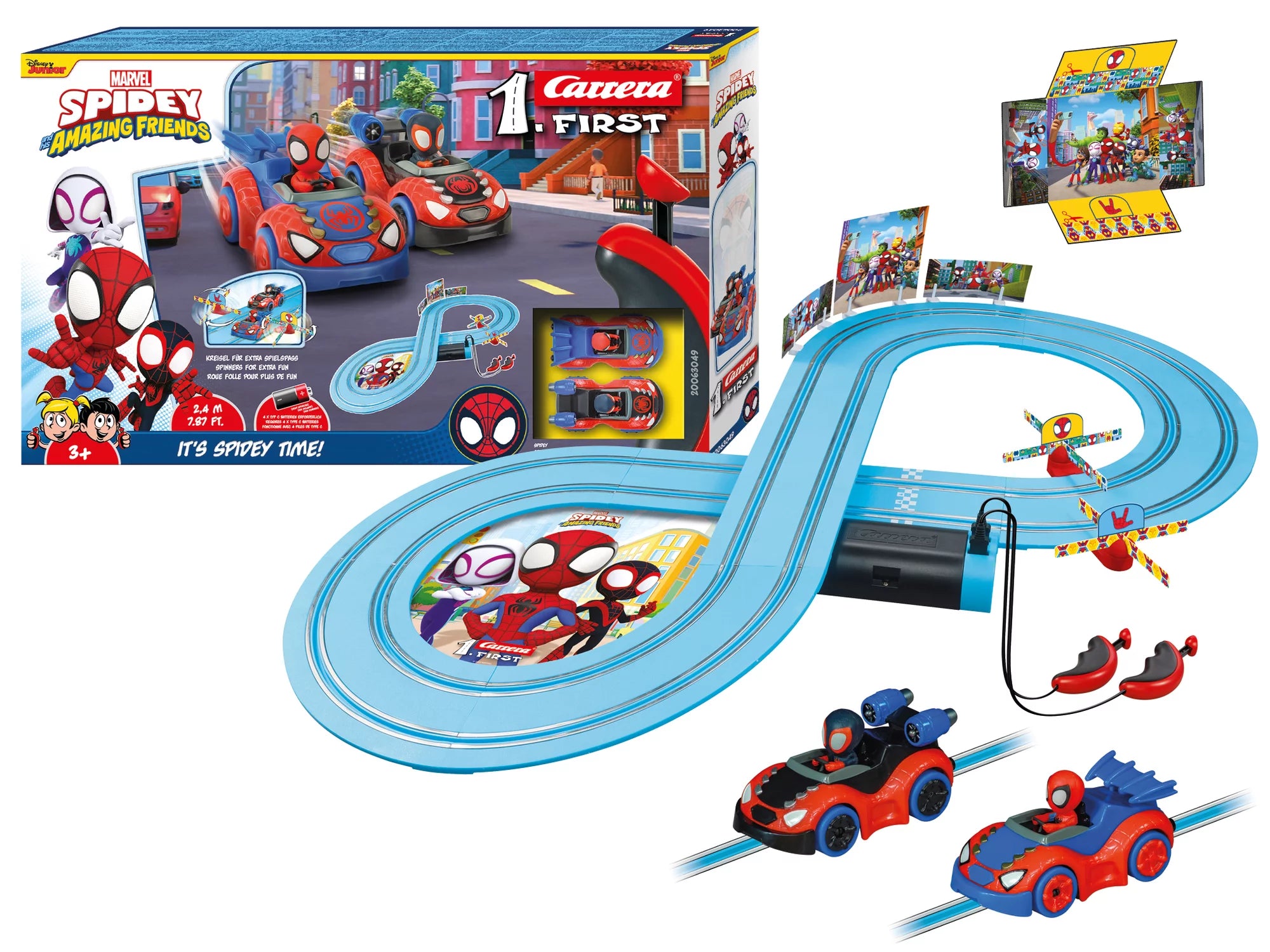carrera-first-spidey-it-s-spidey-time-rennbahn-set-2-4-m image 3