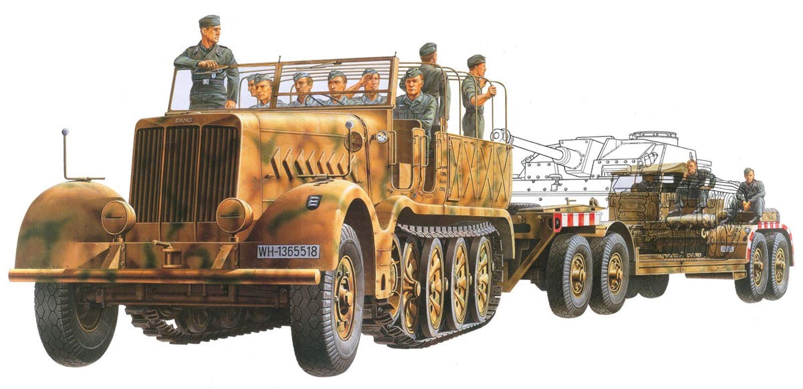 tamiya-sdkfz-9-famo-tieflader-1-35-bausatz-300035246 image 1