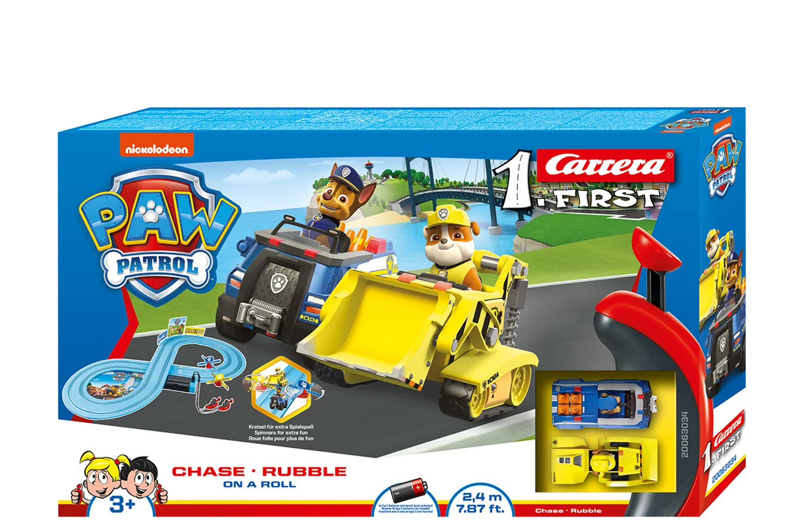 carrera-first-paw-patrol-on-a-roll-rennbahn-2-4-m image 1