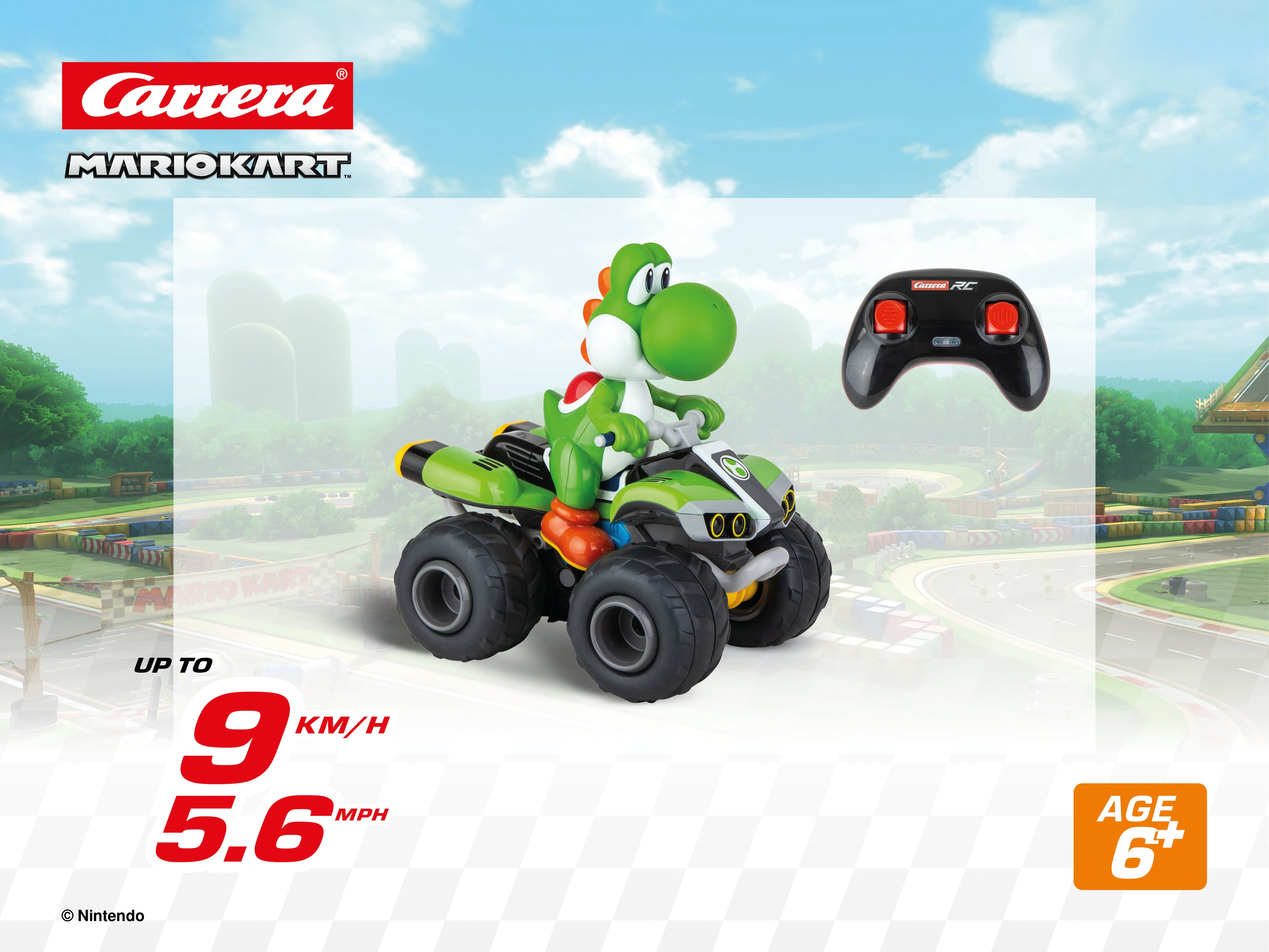 carrera-rc-mario-kart-yoshi-quad-2-4ghz-rc-auto-20cm image 5