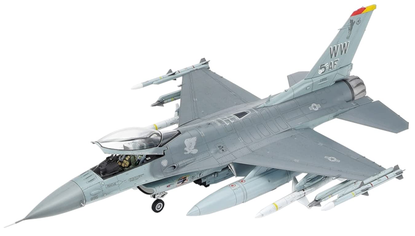 tamiya-static-models-300061098-f-16cj-1-48-flugzeug-bausatz-grau image 1