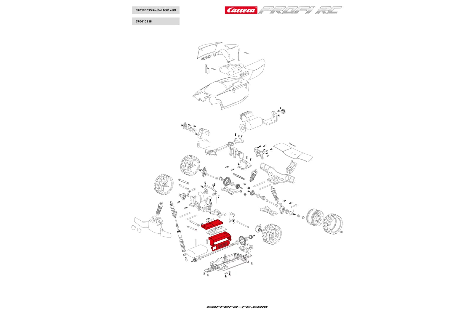 carrera-profi-rc-batteriefach-ersatzteil-mit-schrauben image 2
